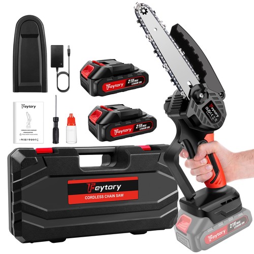 Mini cordless chainsaw - chainsaw, 2x